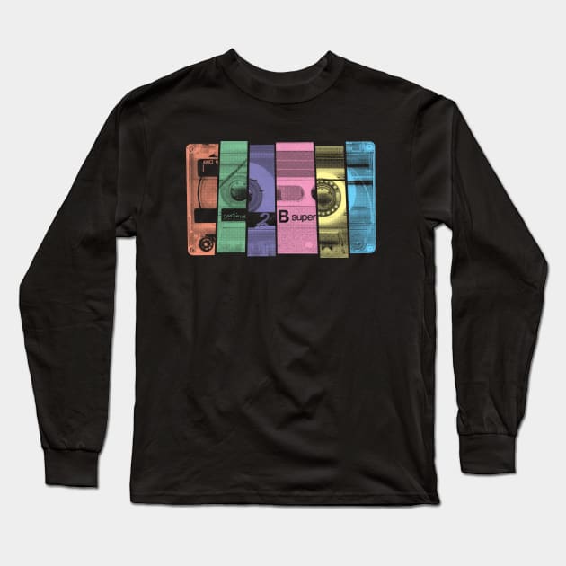 Mix Tape Long Sleeve T-Shirt by heavyhand